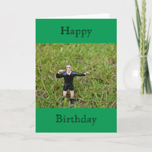 Referee Soccer/Football Happy Birthday Card Kaart