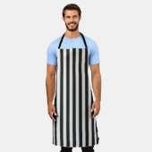 Referee Striped Classic Black & White Vertical  Schort (Gedragen)