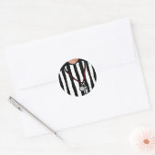 Referee T-shirts en geschenken. Ronde Sticker (Envelop)