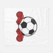 Referee whistle & Soccer ball Fleece Deken (Voorkant (Horizontaal))