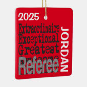 Refereer Extraordinaire CUSTOM Keramisch Ornament (Rechts)
