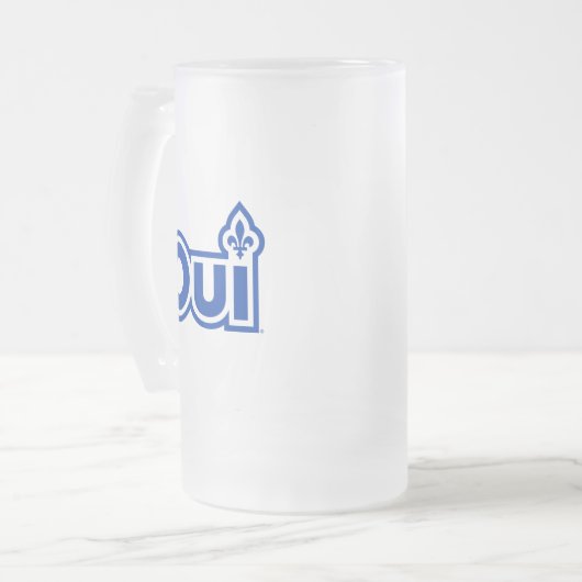 Referendum OUI Quebec Matglas Bierpul (Voorkant links)