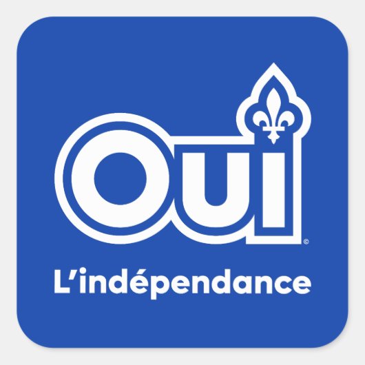 Referendum OUI-Québec Vierkante Sticker (Voorkant)