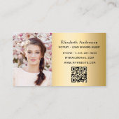 Referentie: goudfoto QR-code Visitekaartje (Achterkant)