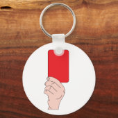 Referentie met een rode Kaart Sleutelhanger (Voorkant)