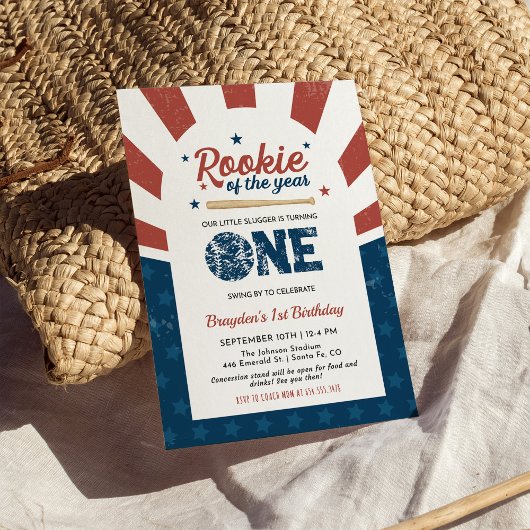 Referentie van de eerste verjaardag van de Basebal Kaart