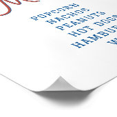 Referentie van de jaartallen van de Baseball Conce Poster (Hoek)