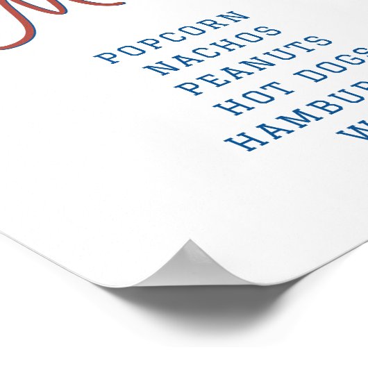 Referentie van de jaartallen van de Baseball Conce Poster (Hoek)