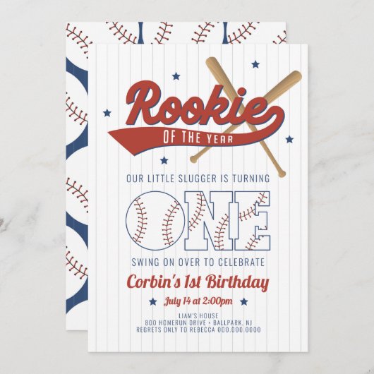 Referentie van de uitnodiging voor de eerste verja (Voorkant / Achterkant)