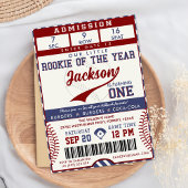 Referentie van het jaar 1 Baseball Ticket Kaart