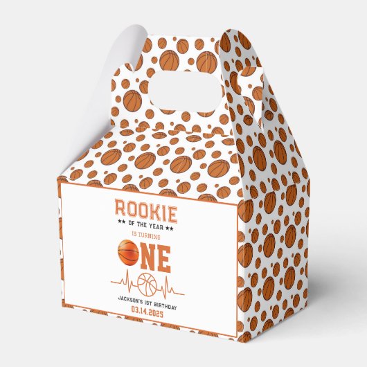 Referentie van het jaar 1 van de Basketball Bedankdoosjes (Voorkant Zijde)