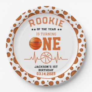 Referentie van het jaar 1 van de Basketball Papieren Bordje
