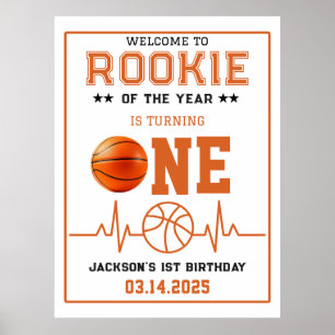 Referentie van het jaar 1 van de Basketball Poster