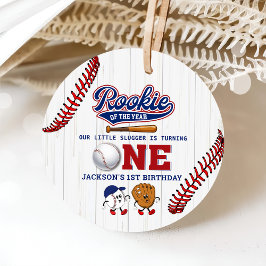 Referentie van het jaar 1ste verjaardag van de hon bedankjes labels