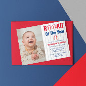 Referentie van het jaar honkbal 1ste verjaardag kaart