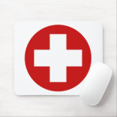 Referentie van het Zwitserse Rode Kruis Muismat (Met muis)