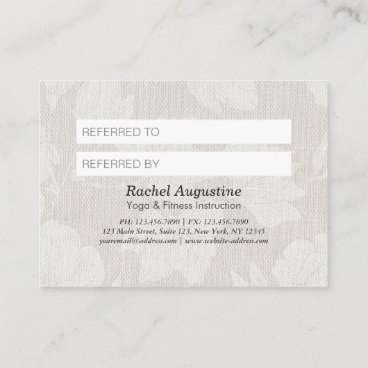 Referentie van YOGA OM-gebarentechniek Aanbevelingskaartje (Achterkant)