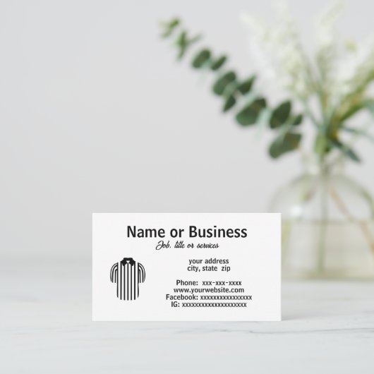 referentie visitekaartje (Staand voorkant)