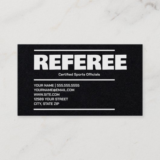 referentie visitekaartje (Voorkant)