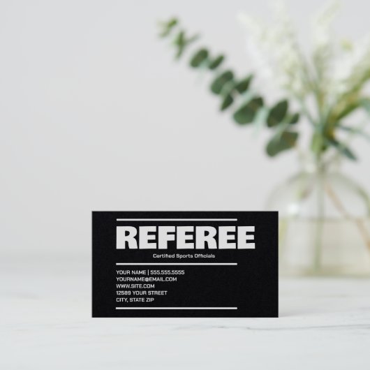 referentie visitekaartje (Staand voorkant)