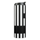 Referentie Zebra Stripe Black & White Thermal Tumb Thermosbeker (Gedraaid links)