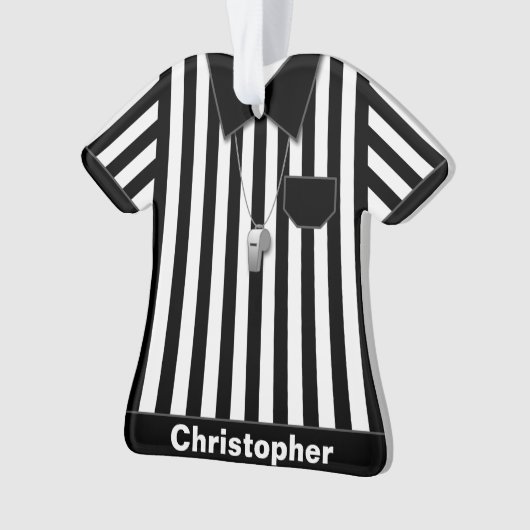 Referentie zwart & wit, uniform, aangepast ornament (voorkant)