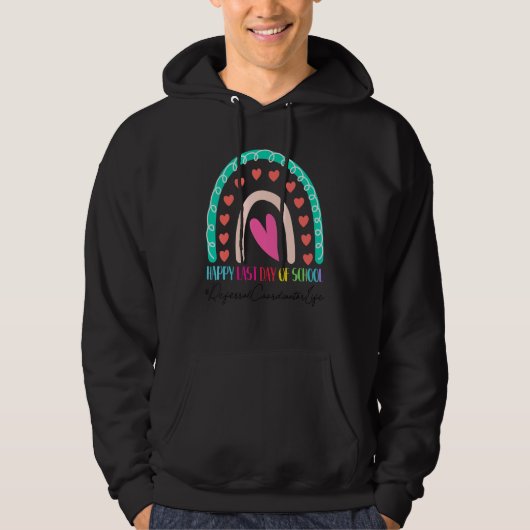 Referentiecoördinator Happy Last Day School Rainbo Hoodie (Voorkant)