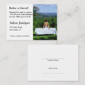 Referentiekaart met outdoormassatabel aanbevelingskaartje (Voorkant / Achterkant)