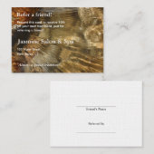 Referentiekaart met spoelwater aanbevelingskaartje (Voorkant / Achterkant)