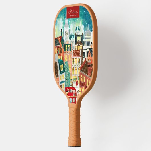 Referentienaam voor Kerstmis in Londen Pickleball Paddle (Links)