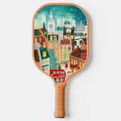 Referentienaam voor Kerstmis in Londen Pickleball Paddle (Achterkant)