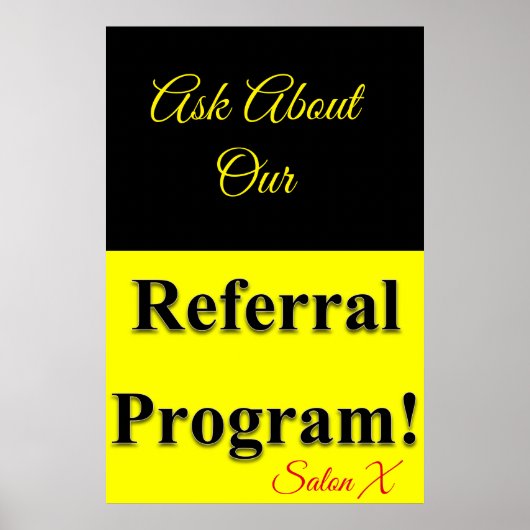Referentieprogramma voor Posters in Salon Barbersh (Voorkant)