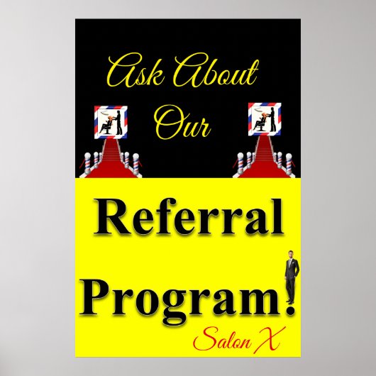 Referentieprogramma voor Posters in Salon Barbersh (Voorkant)