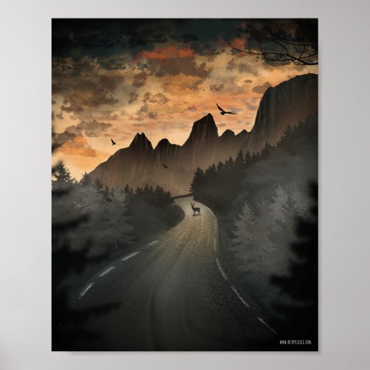 Referentiespees van het schilderij van de Noordpoo Poster (Voorkant)