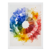 referentiewiel van de kleur Poster (Voorkant)