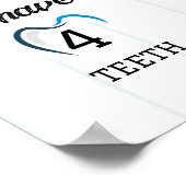 Referie Jaar Stats 1st Birthday Milestone Baseball Poster (Hoek)