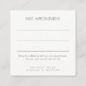 Referral Appointment Client Profile Card Set (Achterkant)