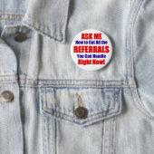 "Referral-Button" Ronde Button 5,7 Cm (In situ)
