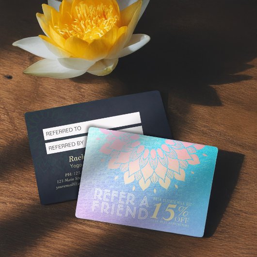 Referral Gold Mandala van YOGA Meditation Instruct