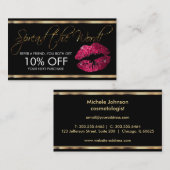 Referral - Hot Pink lipstick Business (Voorkant / Achterkant)