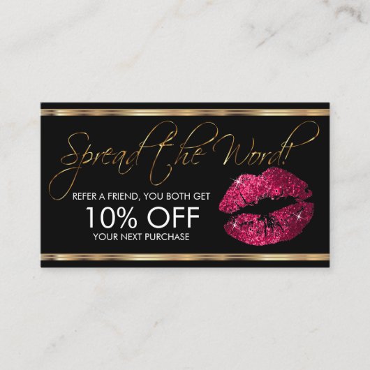 Referral - Hot Pink lipstick Business (Voorkant)