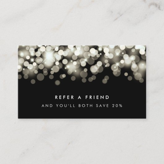 Referral Kaart Champagne Spark (Voorkant)