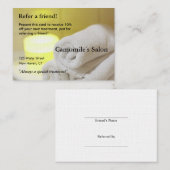 Referral Kaart met kaarsen en handdoeken (Voorkant / Achterkant)