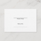 Referral Kaart met kaarsen en handdoeken (Achterkant)