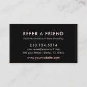 Referral Kaart Wimpers Make-up Artist (Achterkant)