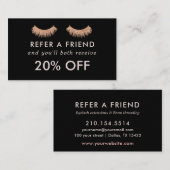 Referral Kaart Wimpers Make-up Artist (Voorkant / Achterkant)