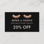 Referral Kaart Wimpers Make-up Artist (Voorkant)