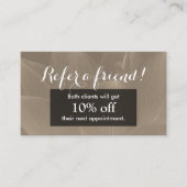 Referral kaartje | Elegant Brown Lotus Flower (Voorkant)