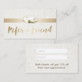 Referral kaartje | Elegant Lotus Therapy Salon SPA (Voorkant / Achterkant)