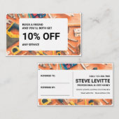 Referral kaartje: Handymandiensten Visitekaartje (Voorkant / Achterkant)